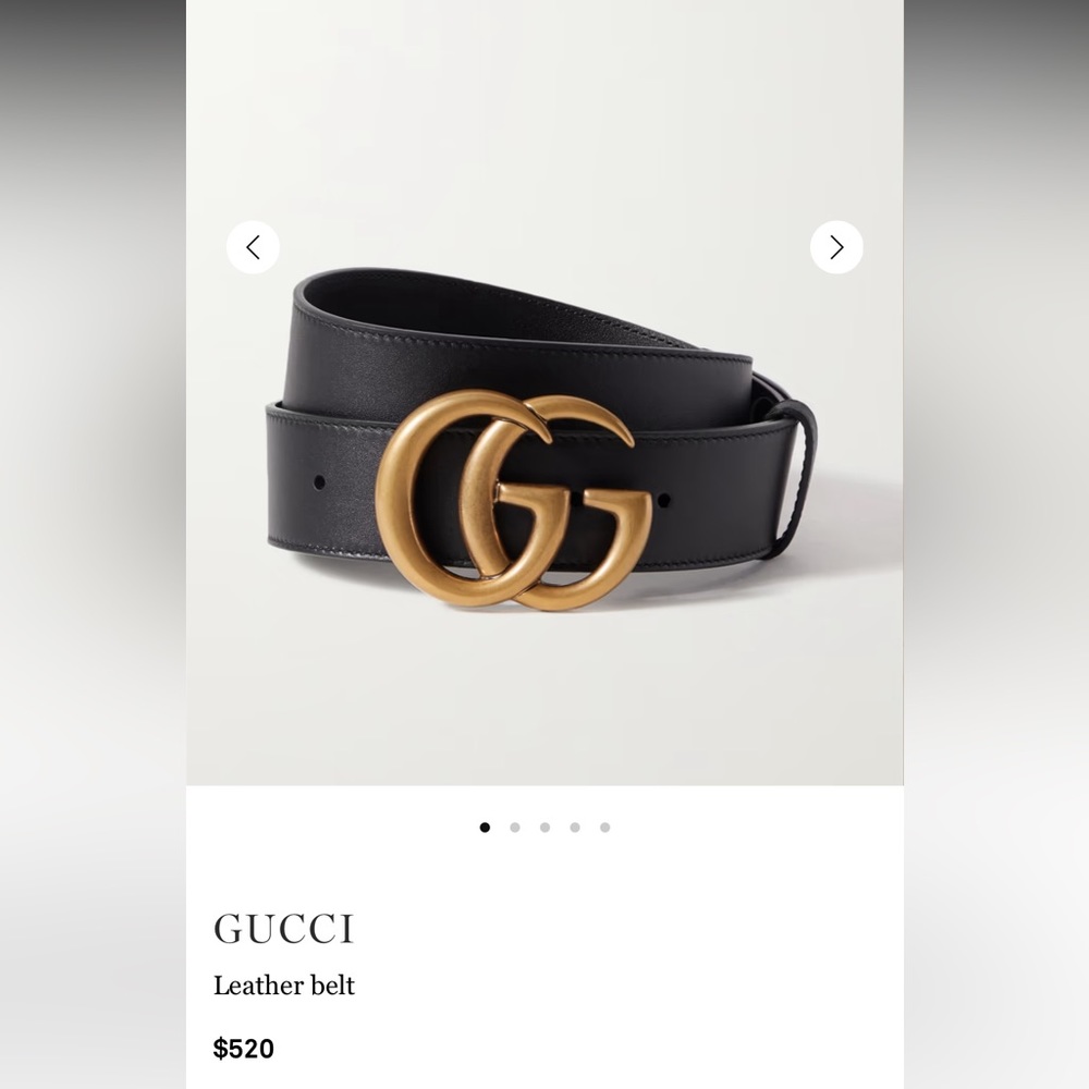 GUCCI double buckle Marmont belt